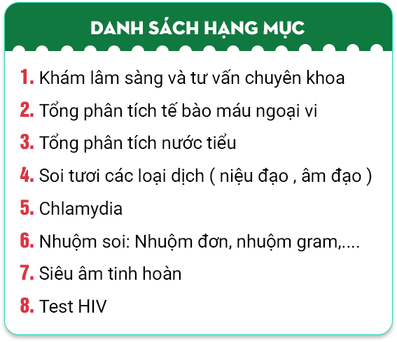 Hạng mục gói khám