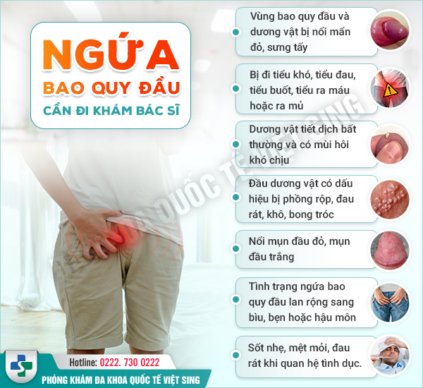 [LÝ GIẢI] Nam giới bị ngứa bao quy đầu có nguy hiểm không?