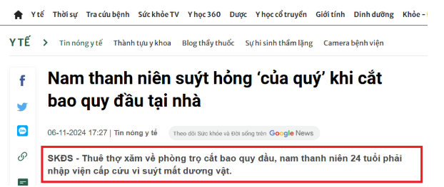 Cắt bao quy đầu thẩm mỹ Bắc Ninh? Đâu là địa chỉ chất lượng mà anh em nên lựa chọn?